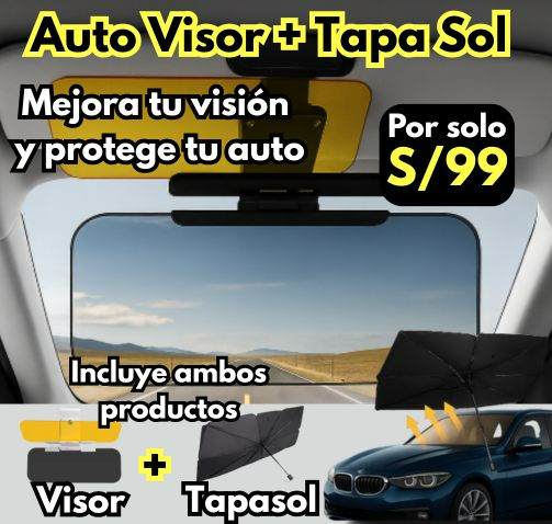 Autovisor™ Antireflejo de conducción 2 en 1