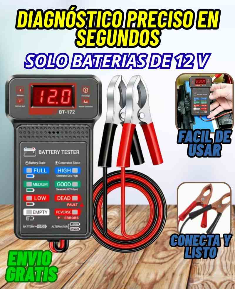 Probador de Batería 12 V