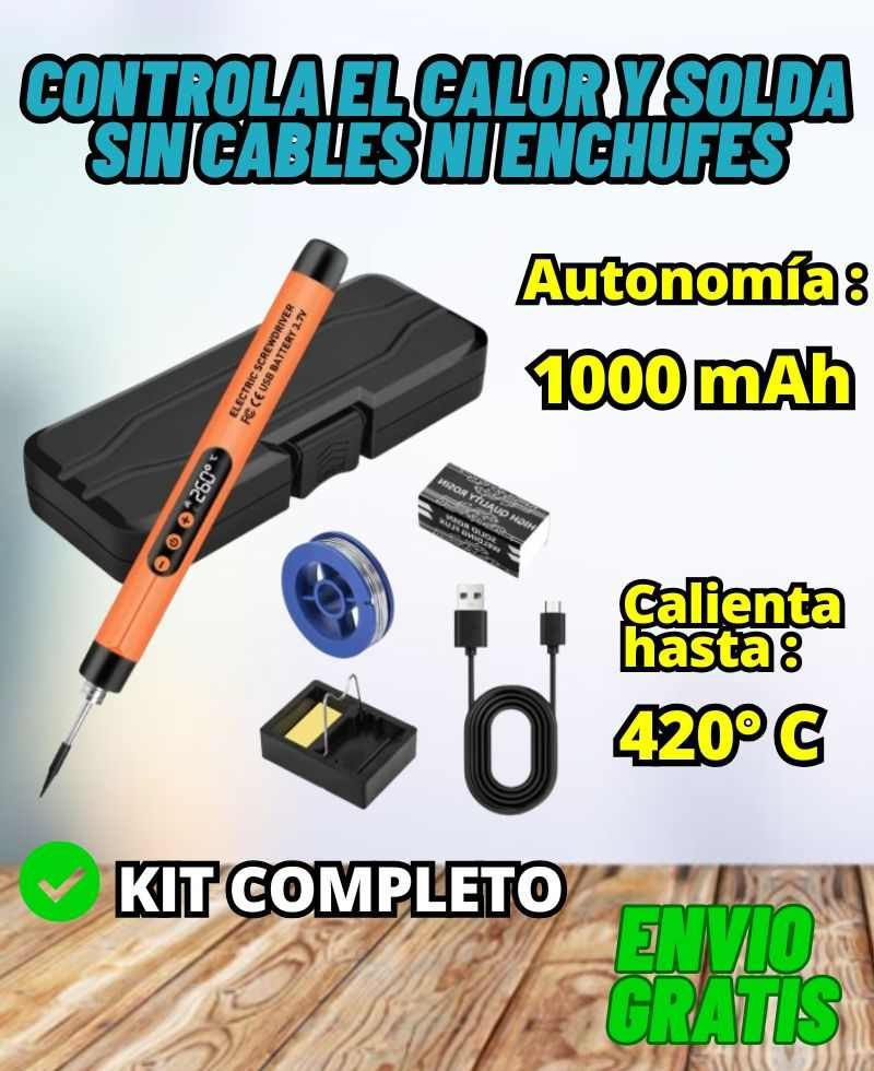 Kit Soldador Recargable