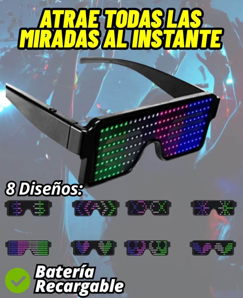 Lentes LED de fiesta