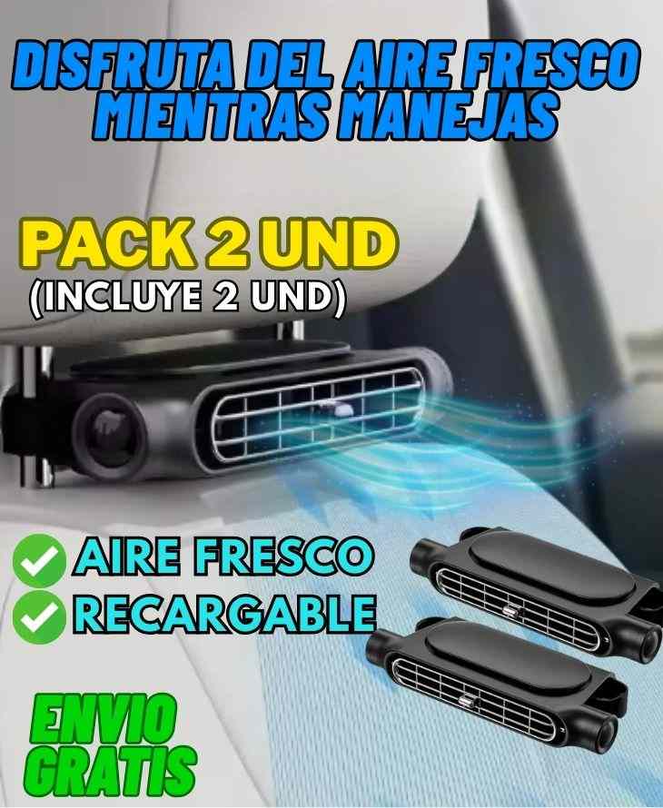 PACK 2 UND Ventiladores para auto