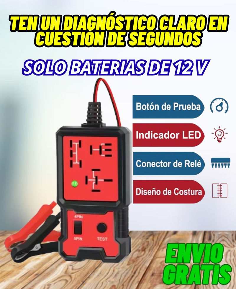 Probador de Relé | Para Baterías de 12 V